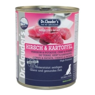 Dr.Clauder´s Hirsch & Kartoffel (jelení maso s bramborem) 800g dog AKCE