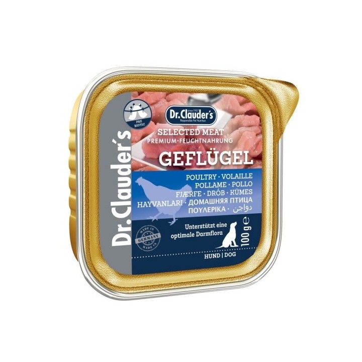 Dr.Clauder´s paštika Geflügel (drůbeží) 100g dog  AKCE