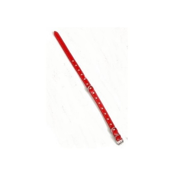 Obojek KZ/P 1,2x30cm zdobený-červený
