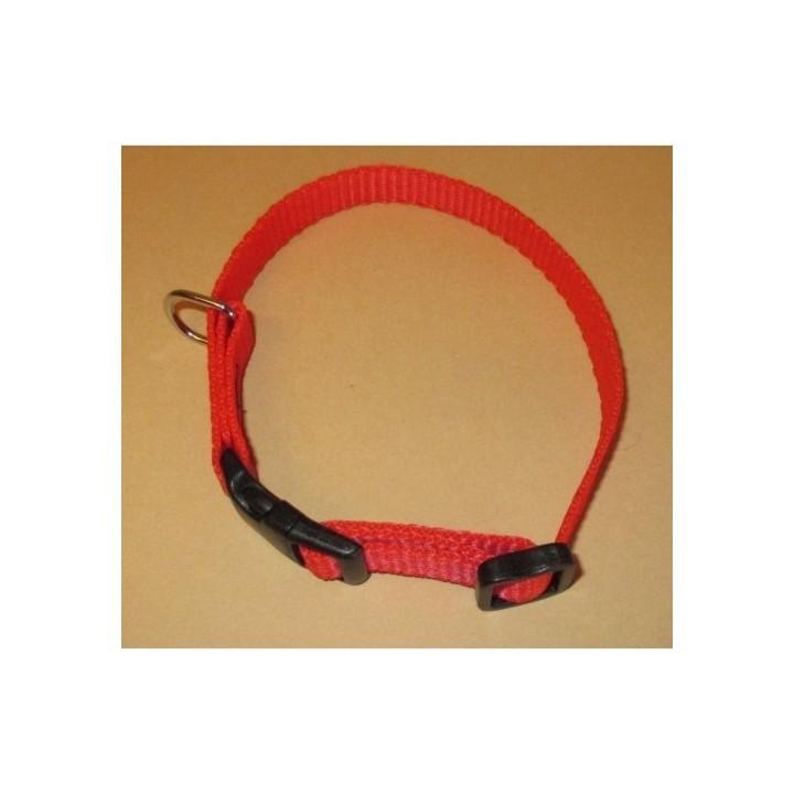 Obojek popruh 1,0x20-35cm-červený
