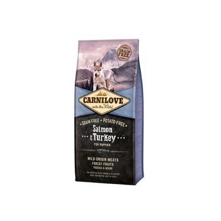 Carnilove 12kg Puppy Salmon+Turkey