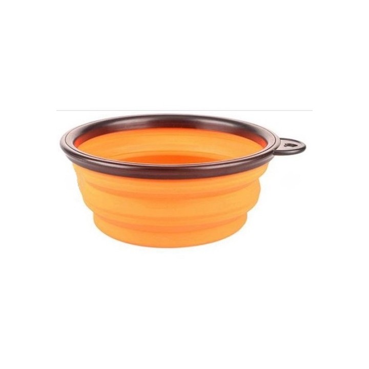 Miska cestovní silikonová skládací - oranžová 0,38l/ B+F