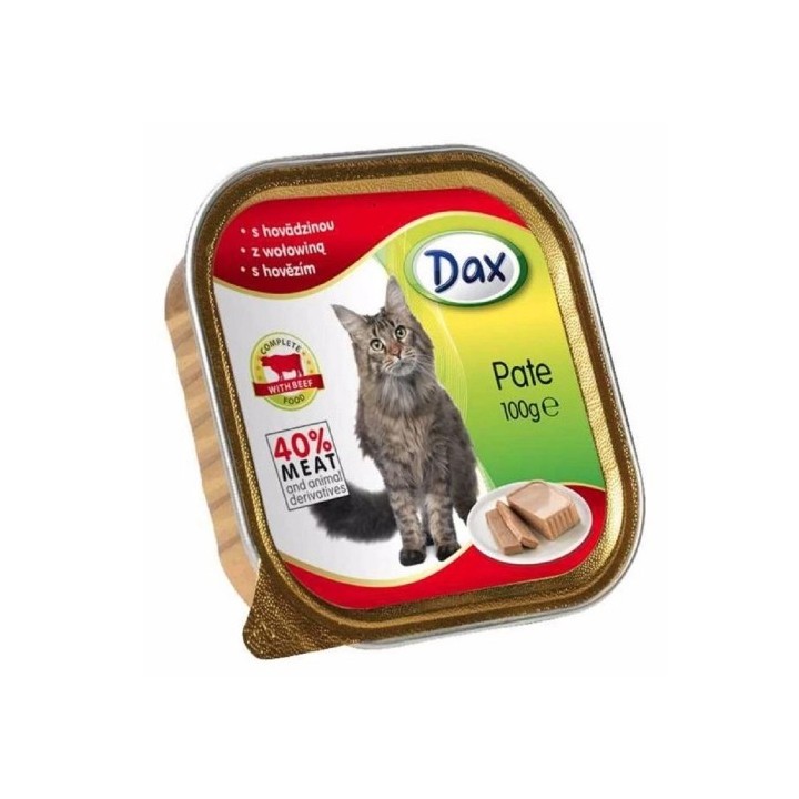 Dax 100g vanička s hovězím Pate cat