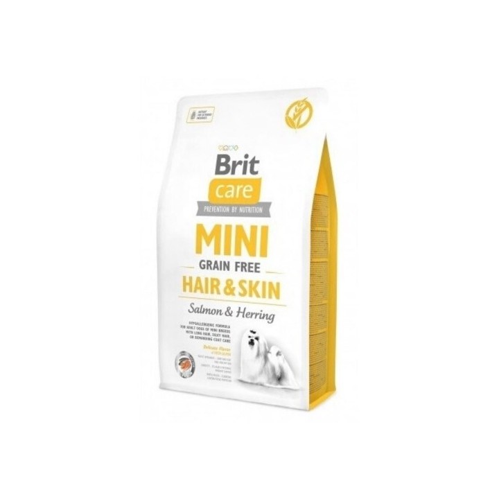 Brit Care Mini 7,0kg Hair Skin grain free Salmon+Herring dog