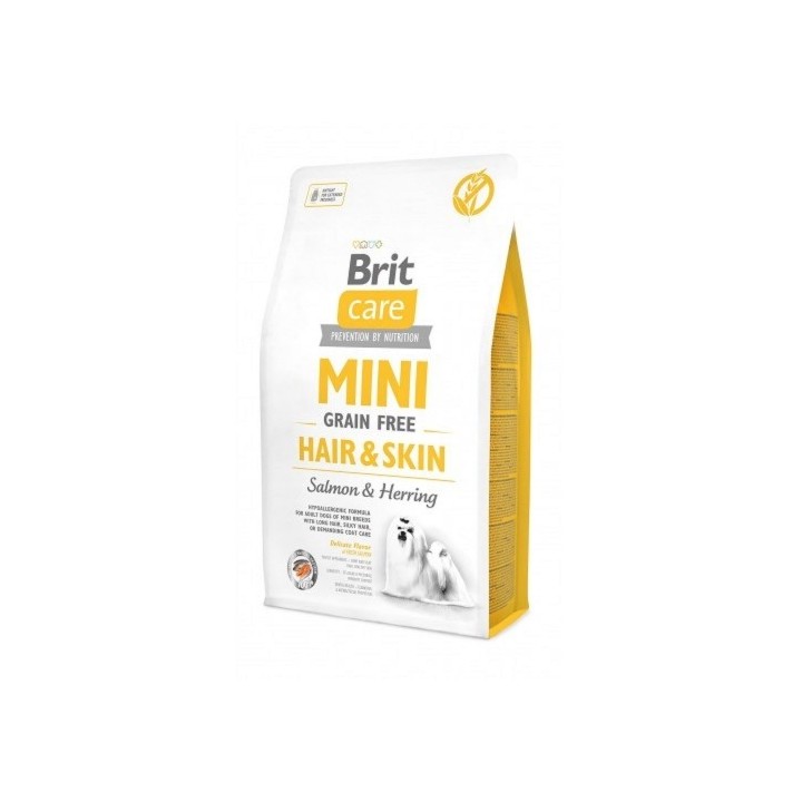 Brit Care Mini 400kg Hair Skin grain free Salmon+Herring dog