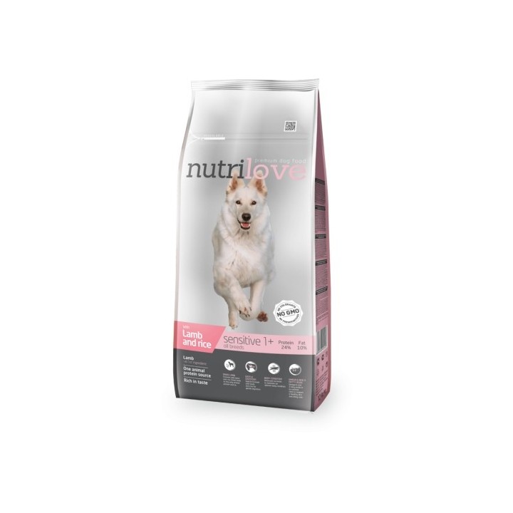Nutrilove  12kg Sensitive dog s jehněčím