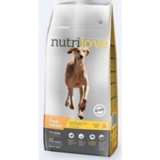 Nutrilove  12kg Active dog s čerstvým kuřecím