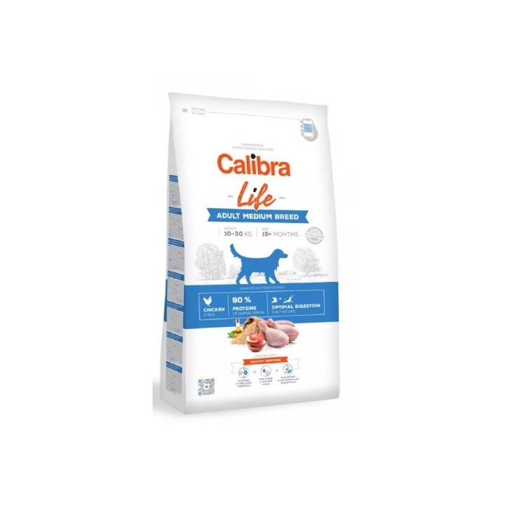 Calibra 12kg Life Adult Medium Breed Chicken dog