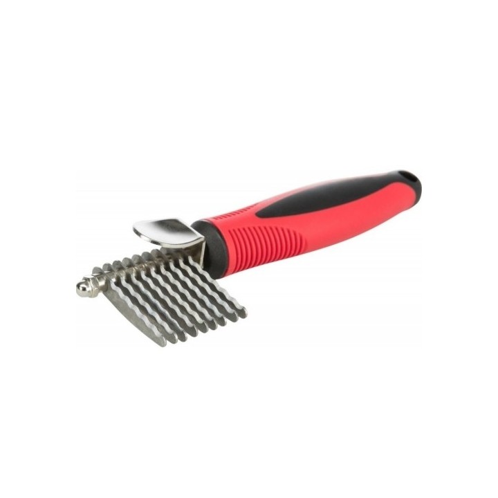 Prořezávač srsti 16cm zoubkové ostří  plast/kost