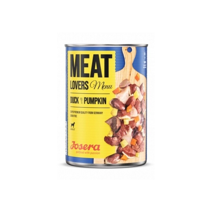 Josera dog 400g Meat Lovers Menu Duck with Pumpkin (kachní s dýní)