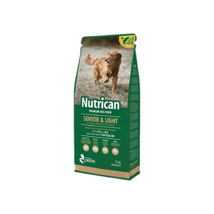 Nutrican 15kg Senior/Light dog