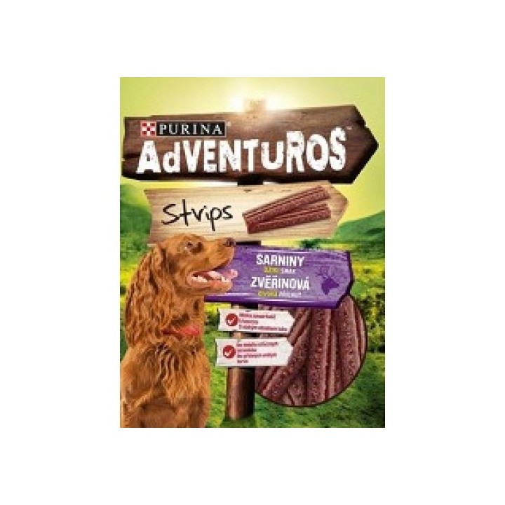 Adventuros plátky  s příchutí zvěřiny 90g