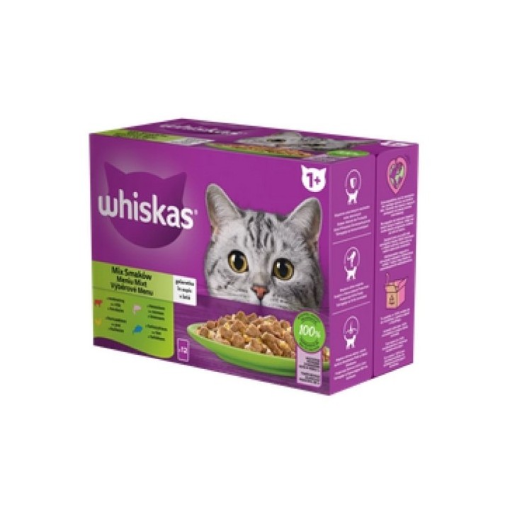 Whiskas 85g x 12ks kapsička výběrové menu v želé cat