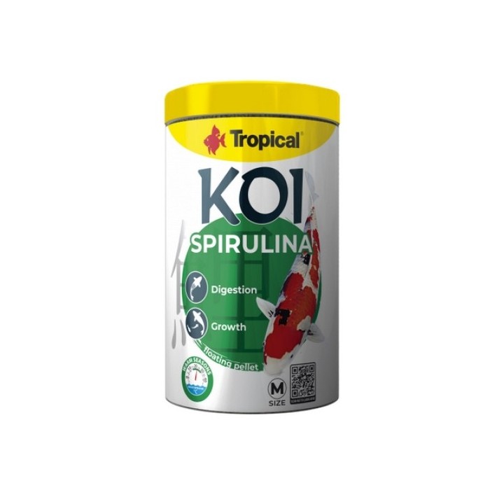 Tropical  Koi Spirulina M 1000ml /320g pellet