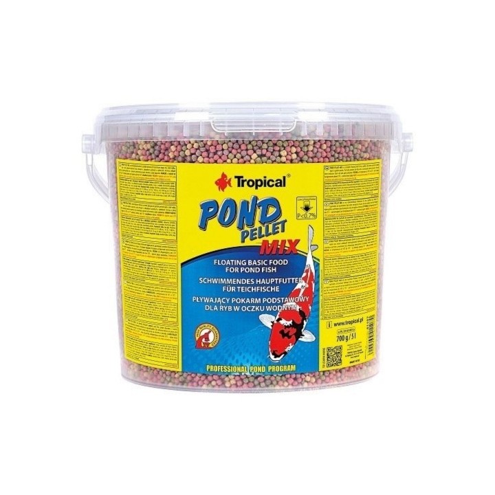 Tropical Pond Pellet Mix 5l /700g vědro AKCE