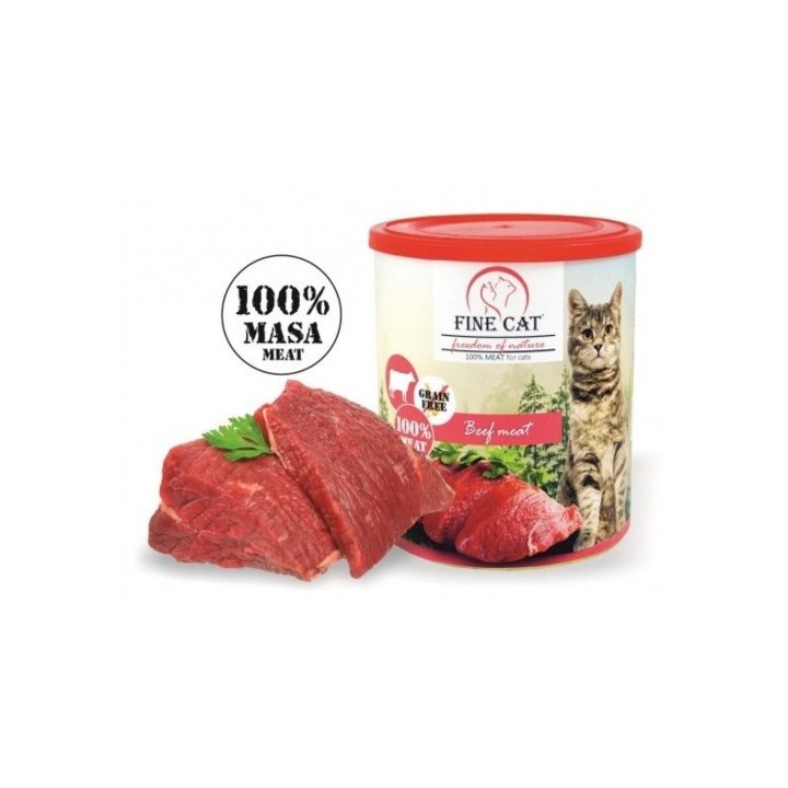 Fine cat 800g Beef 100% masa