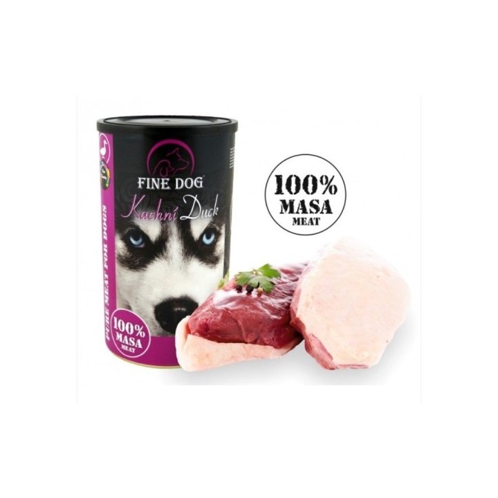 Fine dog 1200g kachní 100% masa/8ks