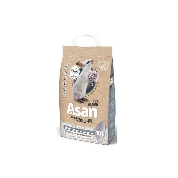 Stelivo Asan Pet Silver 10l hlodavec