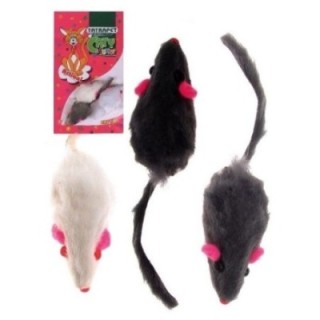 Tatrapet myš plyšová  6cm 3ks/balení