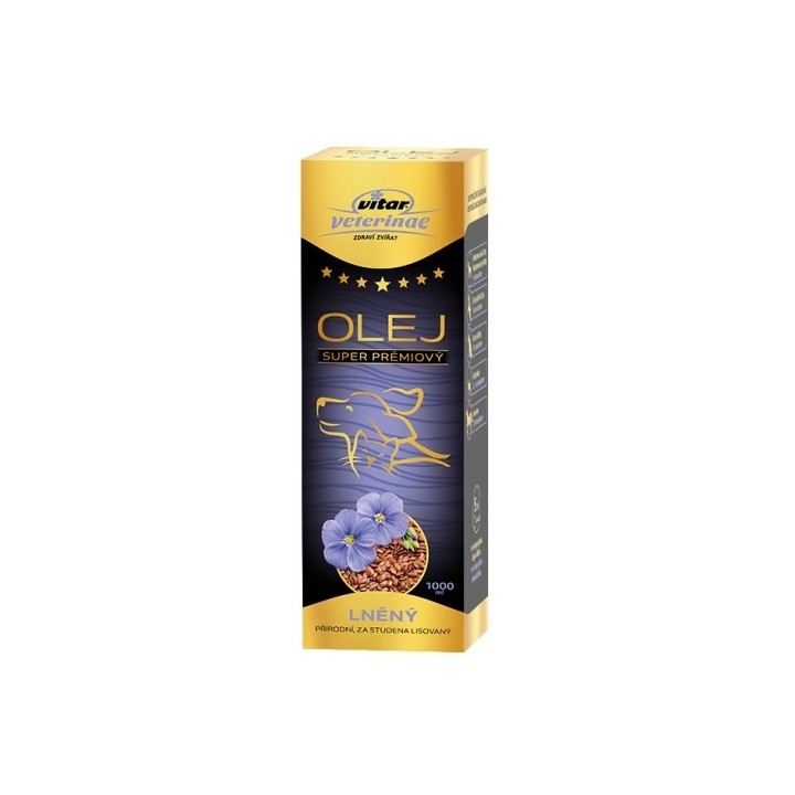 Lněný olej 1000ml Vitar AKCE