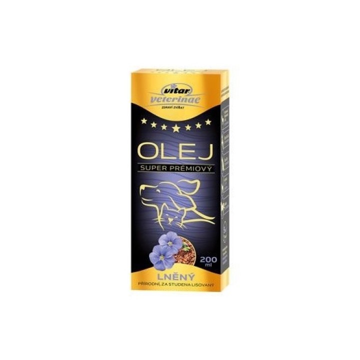 Lněný olej 200ml Vitar AKCE