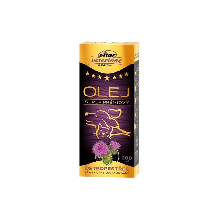 Ostropestřec olej 200ml Vitar AKCE