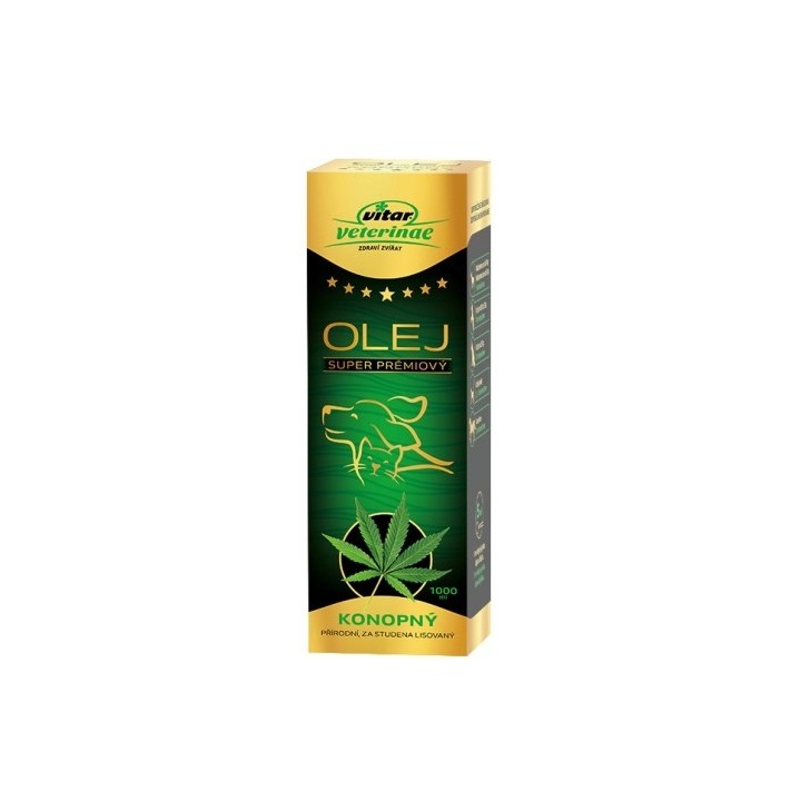 Konopný olej 1000ml Vitar AKCE
