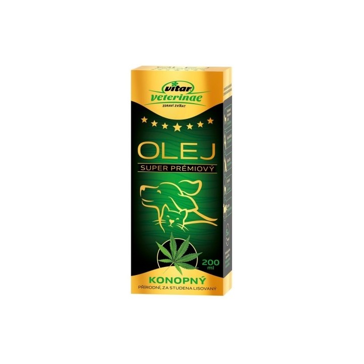 Konopný olej 200ml Vitar AKCE