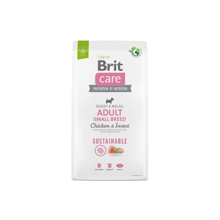 Brit Care  3kg Adult Small Breed Sustainable Chicken & Insect dog