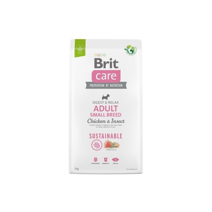 Brit Care  7kg Adult Small Breed Sustainable Chicken & Insect dog