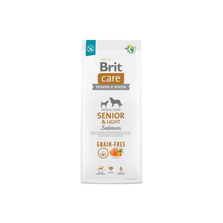 Brit Care  3kg Senior & Light Salmon Grain-free dog