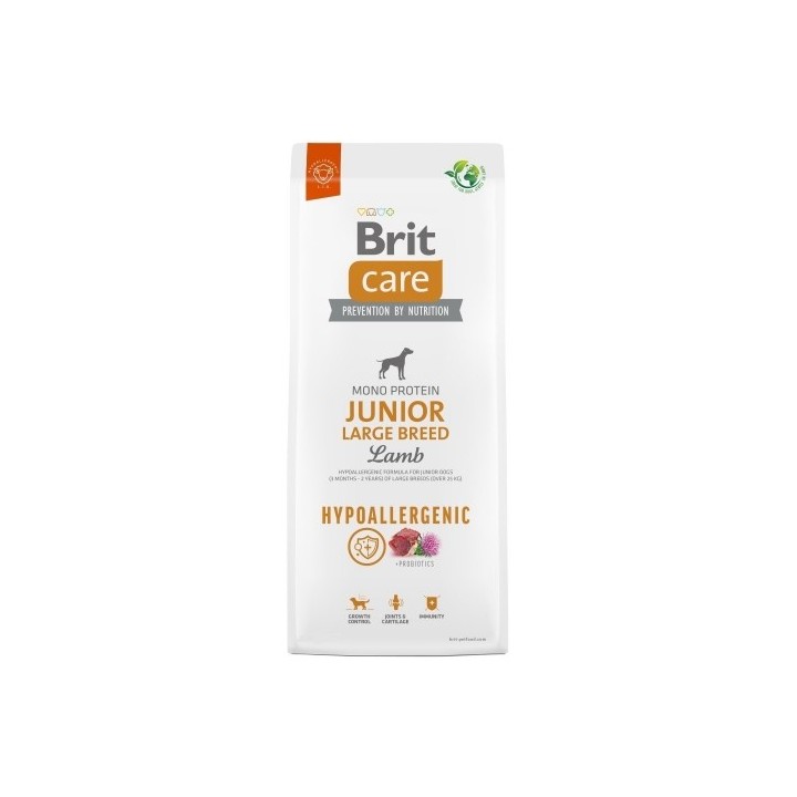 Brit Care  3kg Junior Large Breed Hypoallergenic Lamb dog