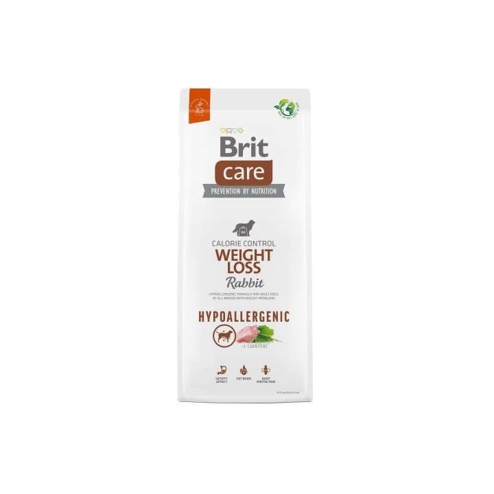 Brit Care  3kg Weight Loss Hypoallergenic Rabbit dog
