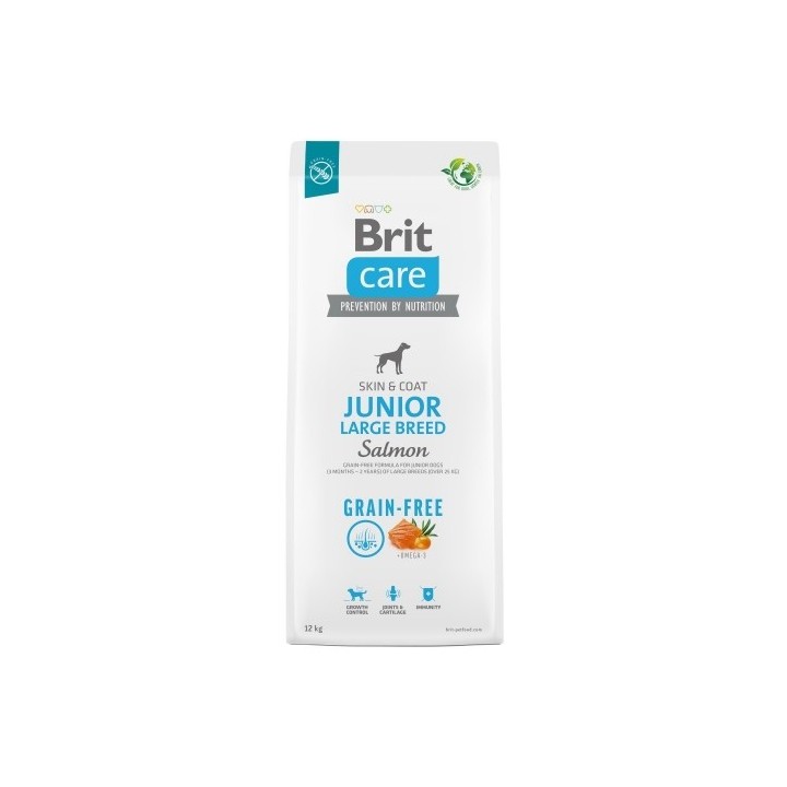 Brit Care 12kg Junior Large Breed Salmon Grain-free dog