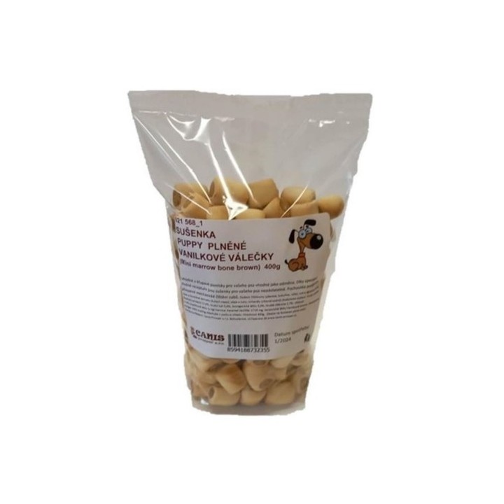 Sušenka - puppy plněné vanilkové válečky 400g