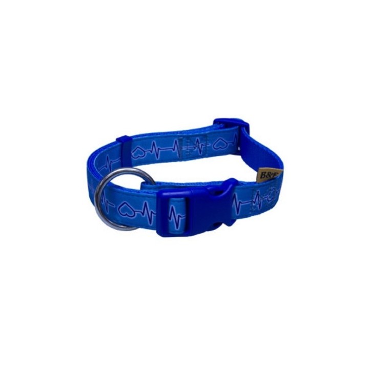 Obojek popruh  EKG 2,0x38-60cm - modrý