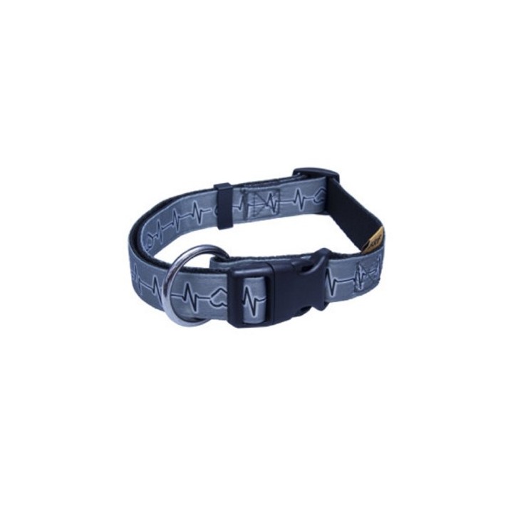 Obojek popruh  EKG 1,0x18-26cm - šedý