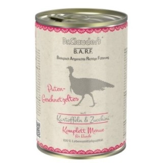 Dr.Clauder´s BARF Komplettmenue Putengeschnetzeltes 400g dog