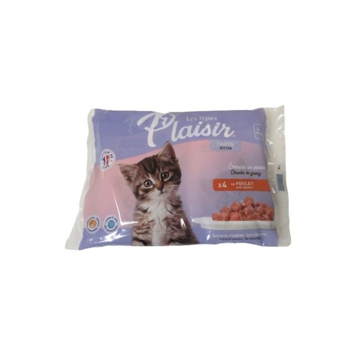 Plaisir 100gx 4ks kuřecí kapsička kitten