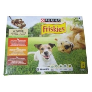 Friskies 85gx12ks kaps.hovězí,kuře, jehně ve šťávě