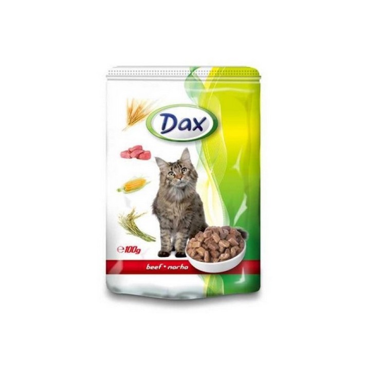 Dax 100g kapsa s hovězím cat