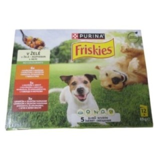 Friskies 85gx12ks kaps.hovězí,kuře, jehně v želé