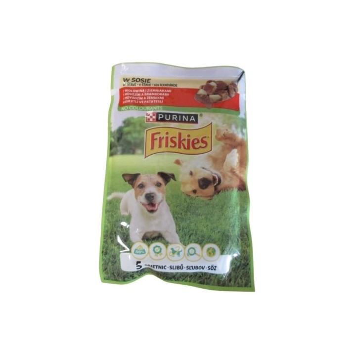 Friskies 85g kaps.hovězí s bramborem ve šťávě/26ks