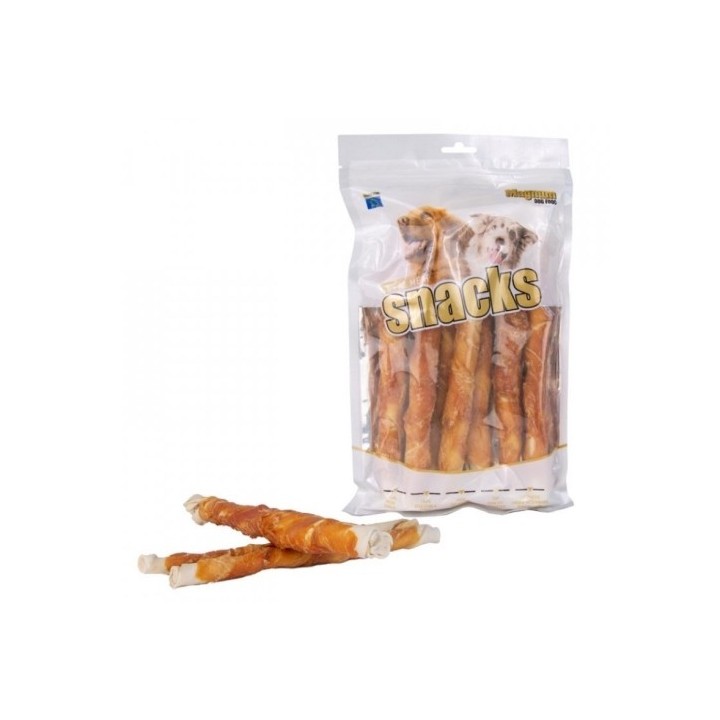 Magnum snacks Chicken roll on  Rawhide Stick 500g dog