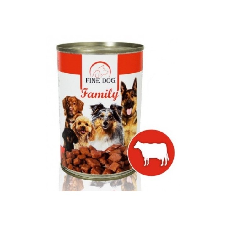 Fine dog Family 415g hovězí