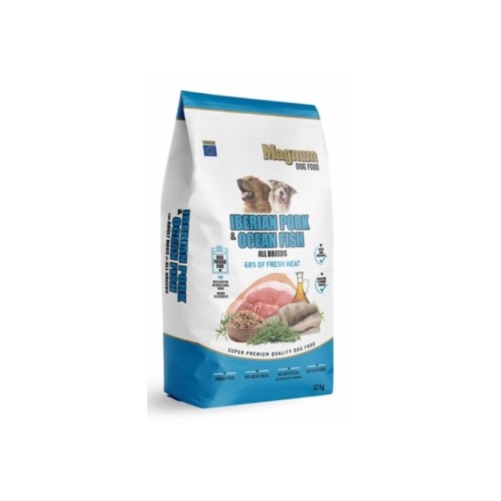 Magnum 12kg Iberian Pork & Ocean Fish All Breed