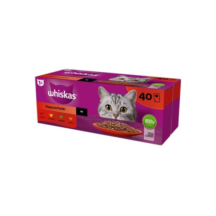 Whiskas 85gx 40ks kapsička klasický výběr ve šťávě cat