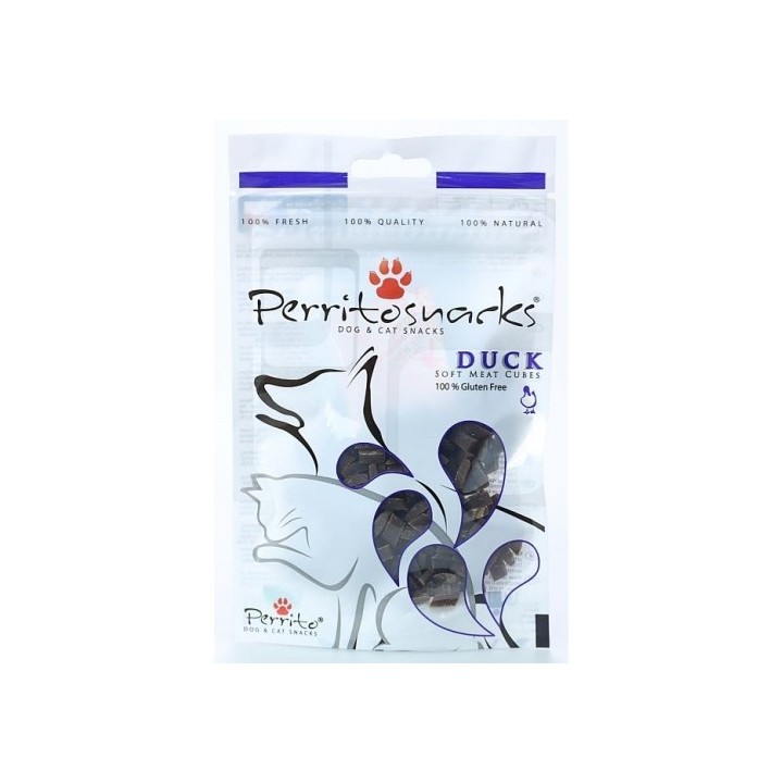 Perrito 50g Duck Soft Meat Cubes dog+cat