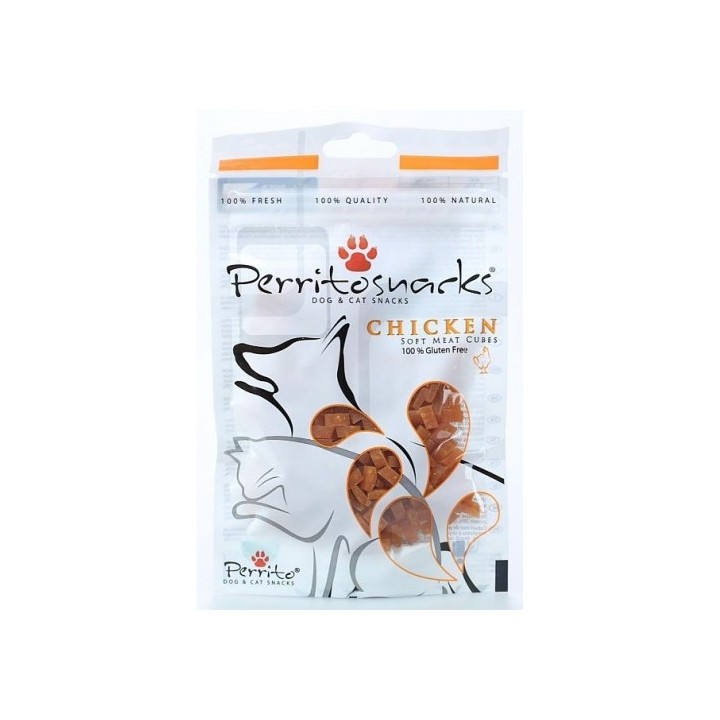 Perrito 50g Chicken Soft meat Cubes dog+cat