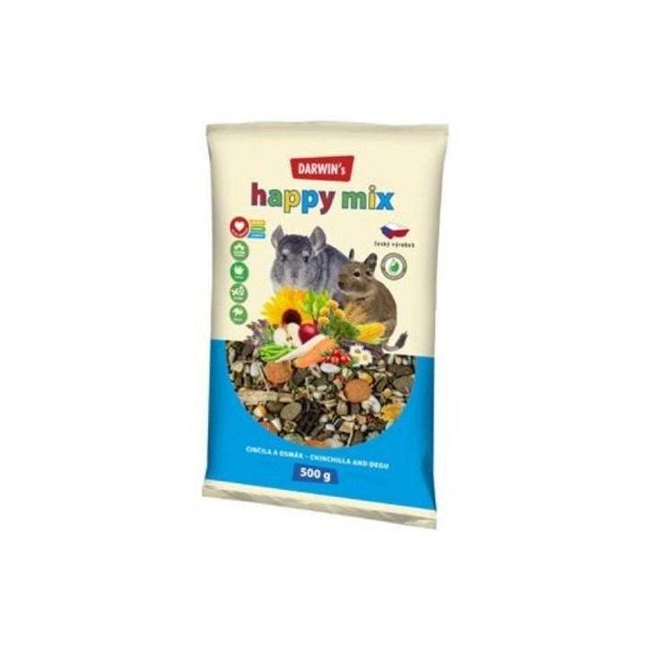 Darwin´s - new 500g činčila & osmák  happy mix